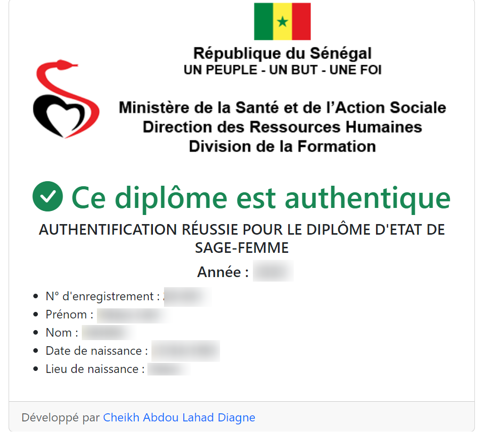 Interface d'authentification sécurisée par QR code